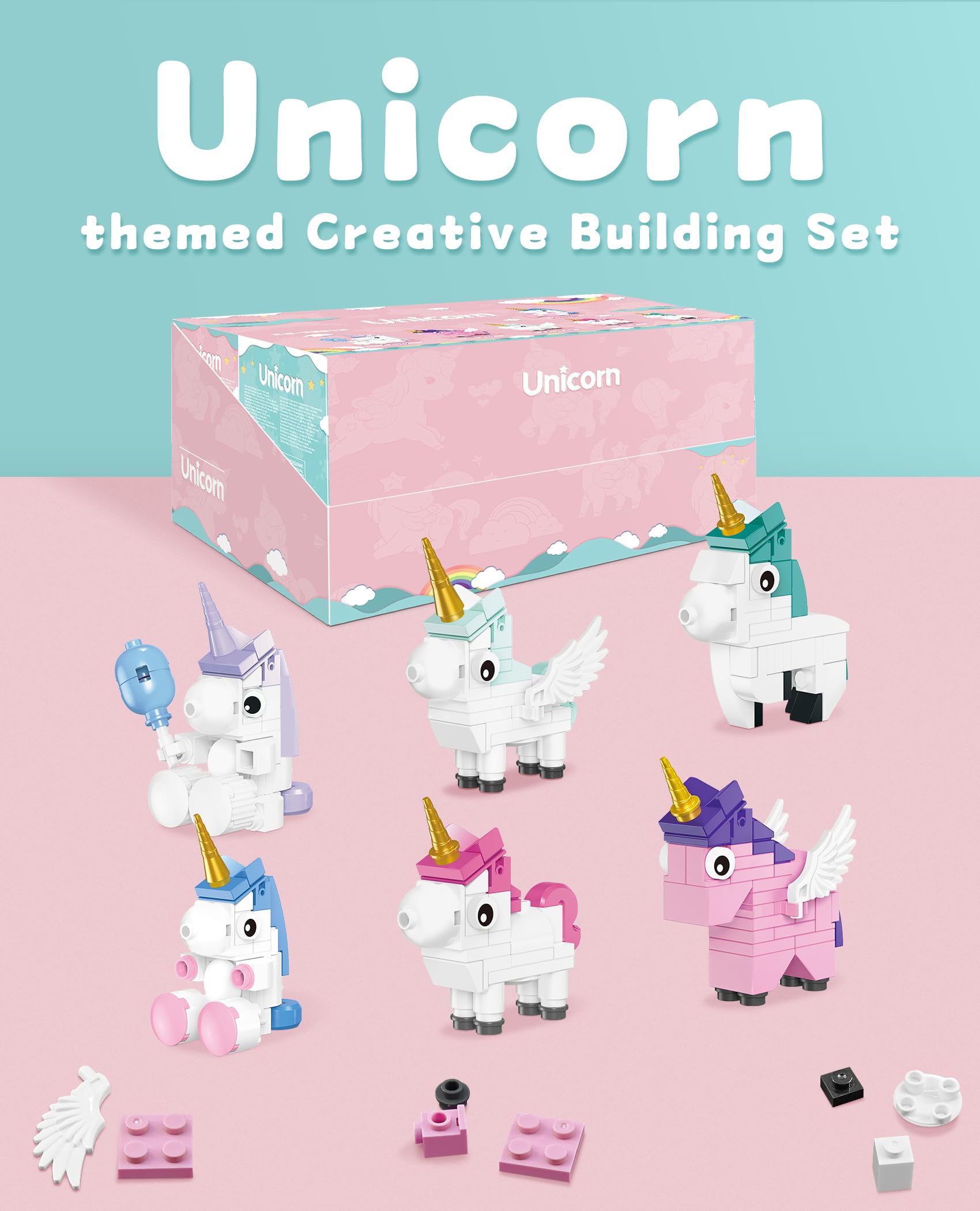 BeepZipp Unicorn Paradise Mystic Flutter figure supports fine motor practice and imaginative world-building.