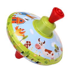 Beeqoo Fun Farm top emits a gentle hum during fast spins