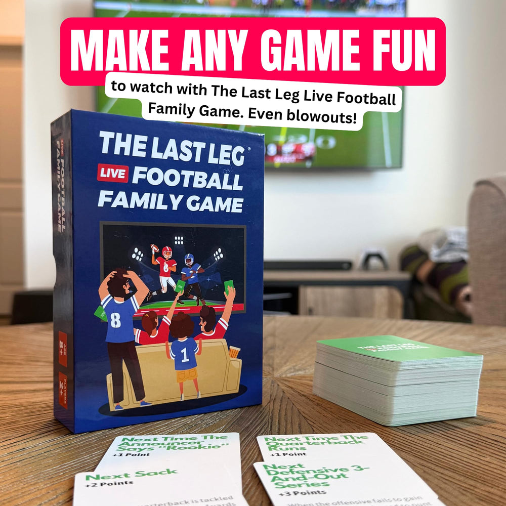 Beer Pressure The Last Leg 110-card deck delivers fast-paced play for parties.