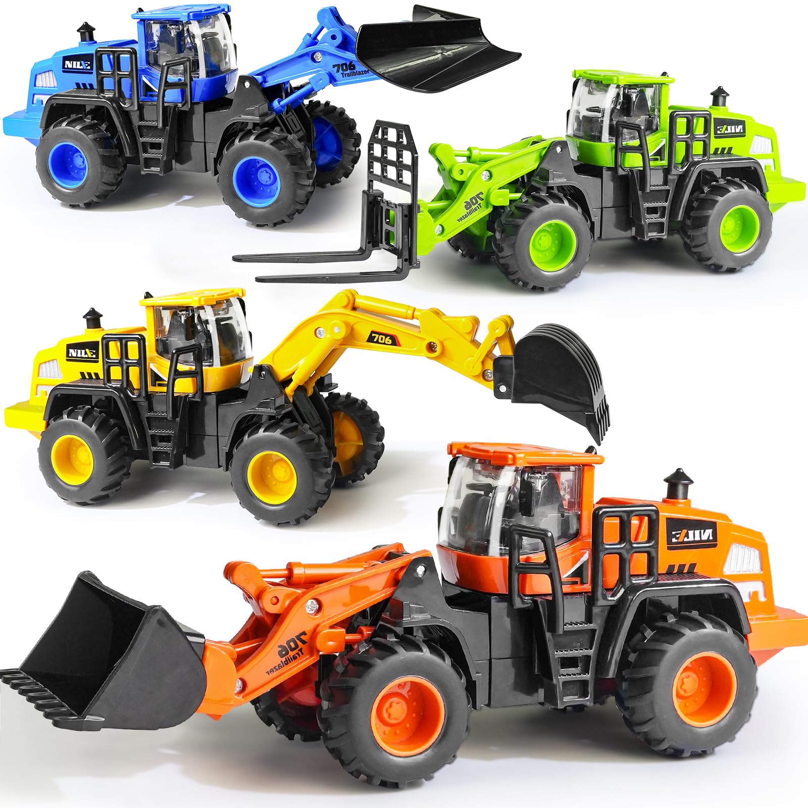 Beestech construction excavator truck in bright colors for engaging sand playtime.