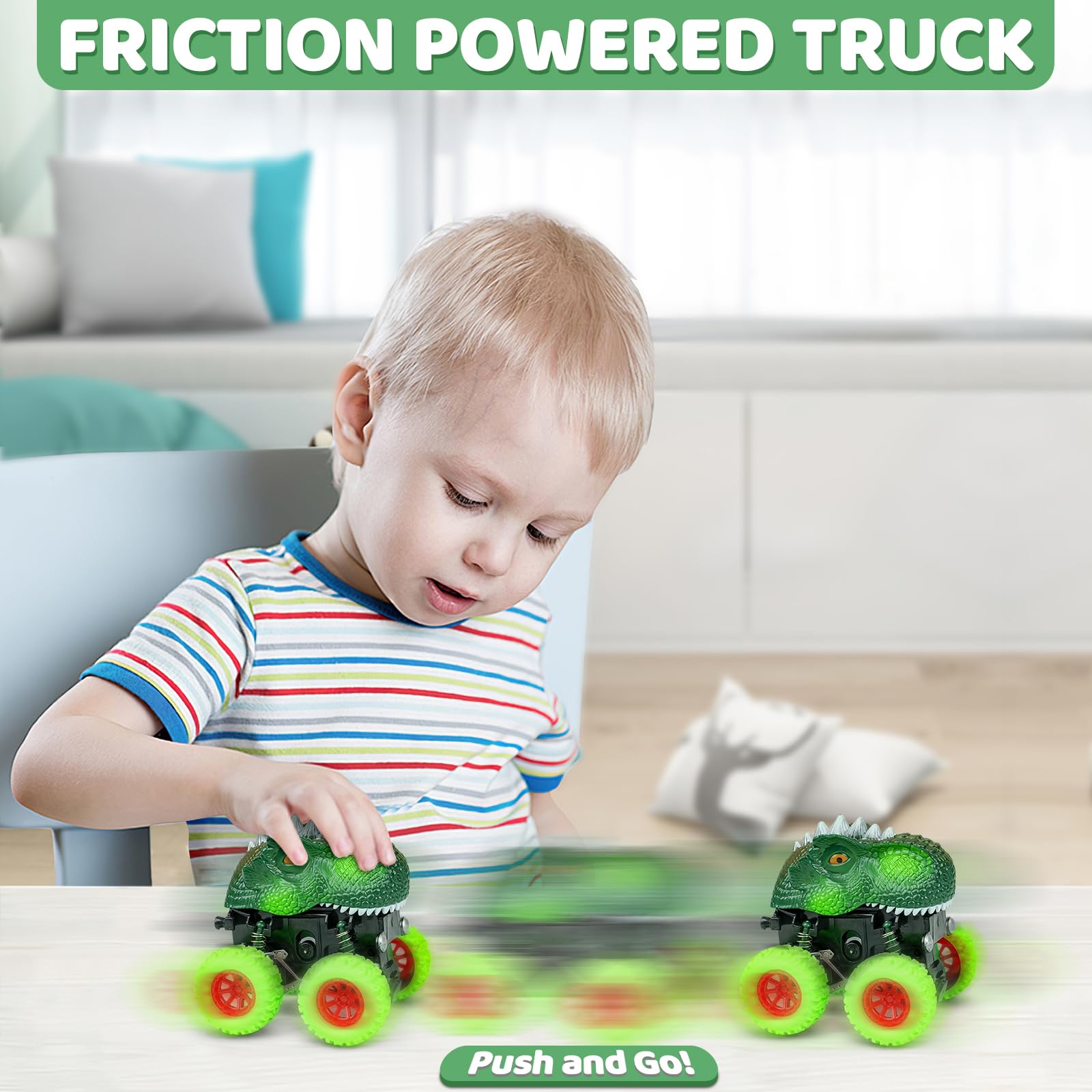Beestech dino-transport truck for boys invites pretend rides and storytelling.