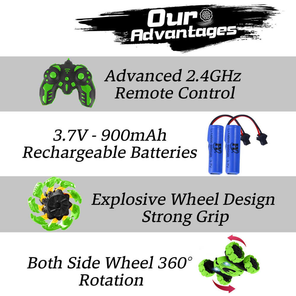 Beetivity 2.4GHz RC car offers stable long-range control for group play.