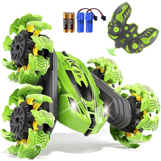 Beetivity remote control car shows 360° rotation for exciting stunts.