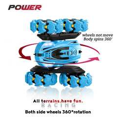 Beetivity all-terrain wheels grip gravel, grass, sand, and pavement.