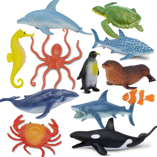 Beetots Ocean dolphin figure enhances imaginative play during bath time.