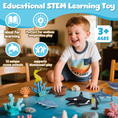Beetots Ocean octopus figure supports creative storytelling and pretend marine science.