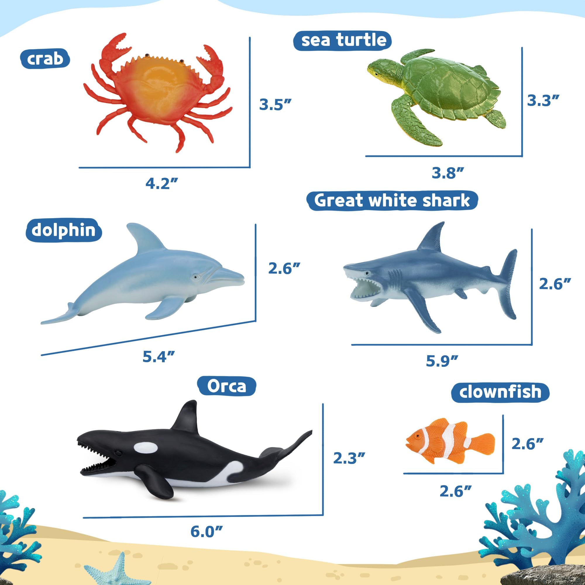 Beetots Ocean seahorse figure invites calm, imaginative play and sensory exploration.