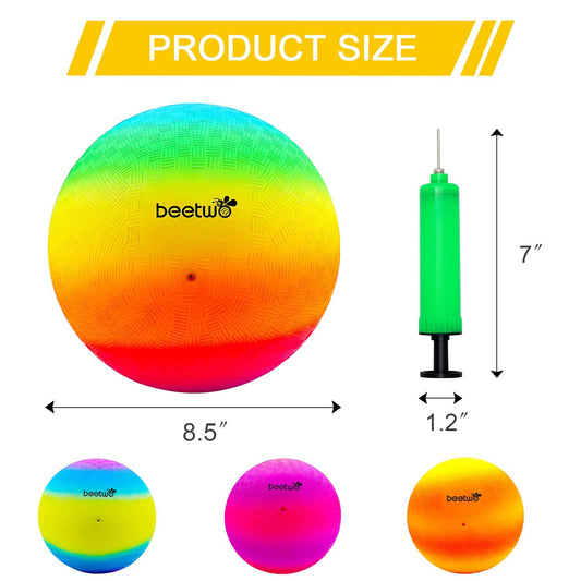 Beetwo four square ball with hand pump included for quick inflation