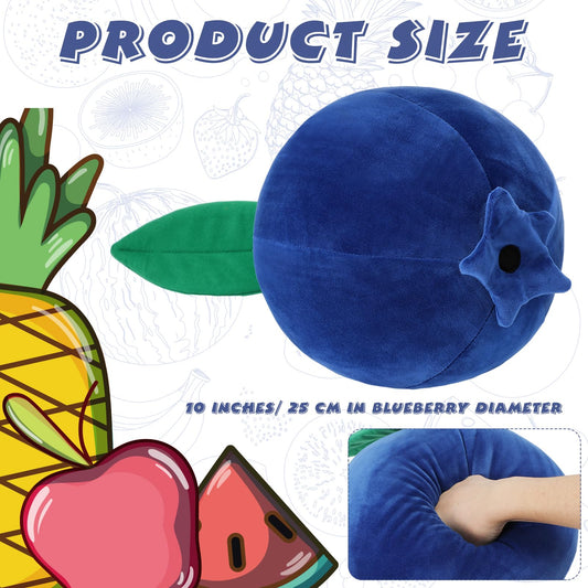 Beeveer blueberry plush pillow soft plush texture ideal for cozy cuddles