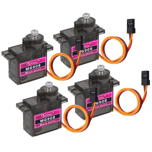 Beffkkip MG90S servo motor with metal gear for precise hobby RC projects.