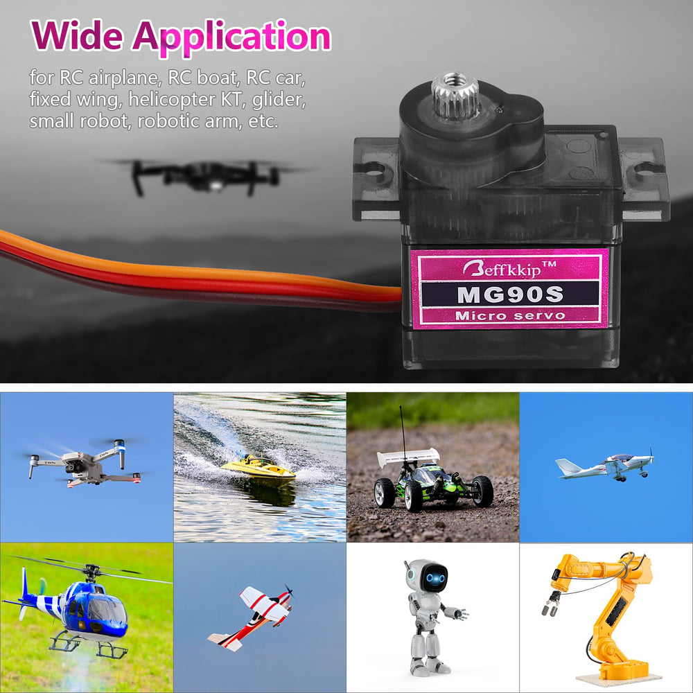 Beffkkip MG90S operates at 0.11 seconds per 60 degrees for quick moves.