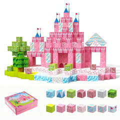 Behanluva princess castle tiles set for imaginative play and castle-building fun
