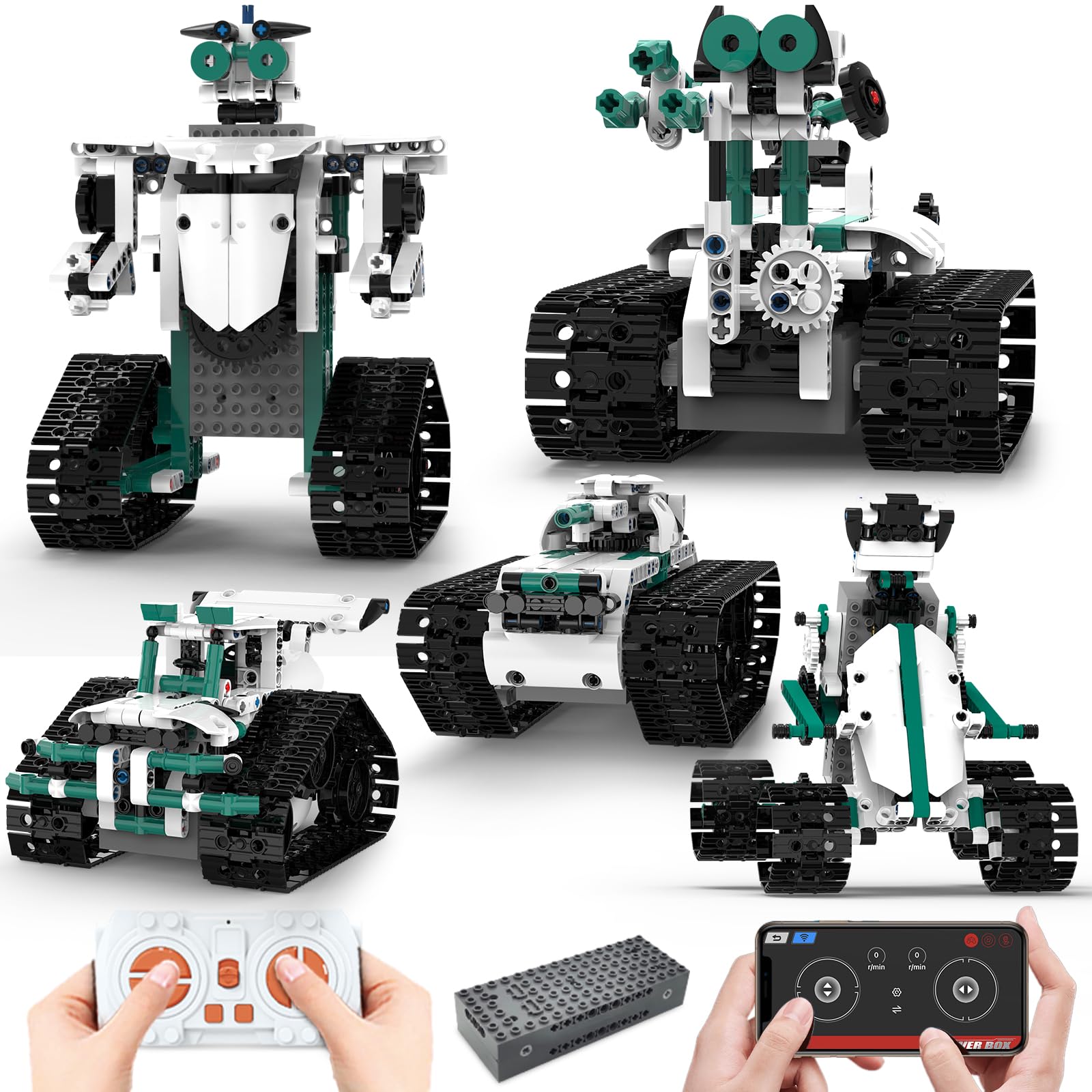 BEHOWL 13-in-1 building set with 550 pieces for creative construction play