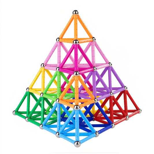 Beicarin 204-pcs magnetic building sticks and balls boost creativity and spatial thinking.
