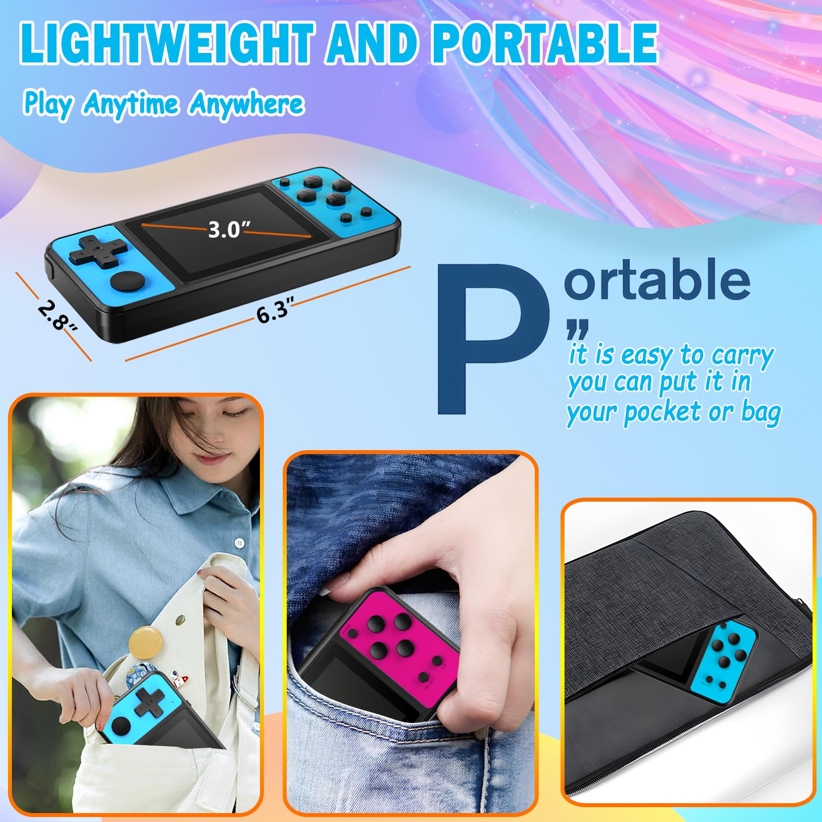Beico 32-bit kids handheld charging port for convenient power.