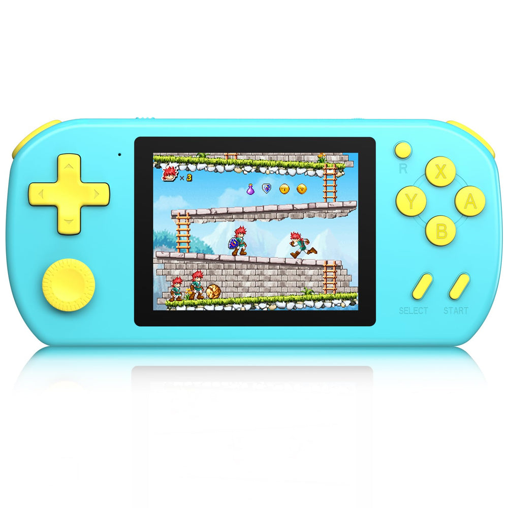 Beico handheld arcade front view shows compact portable design for travel