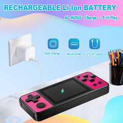 Beico IPS display Rose-Red 3inch crisp visuals for bright game scenes.