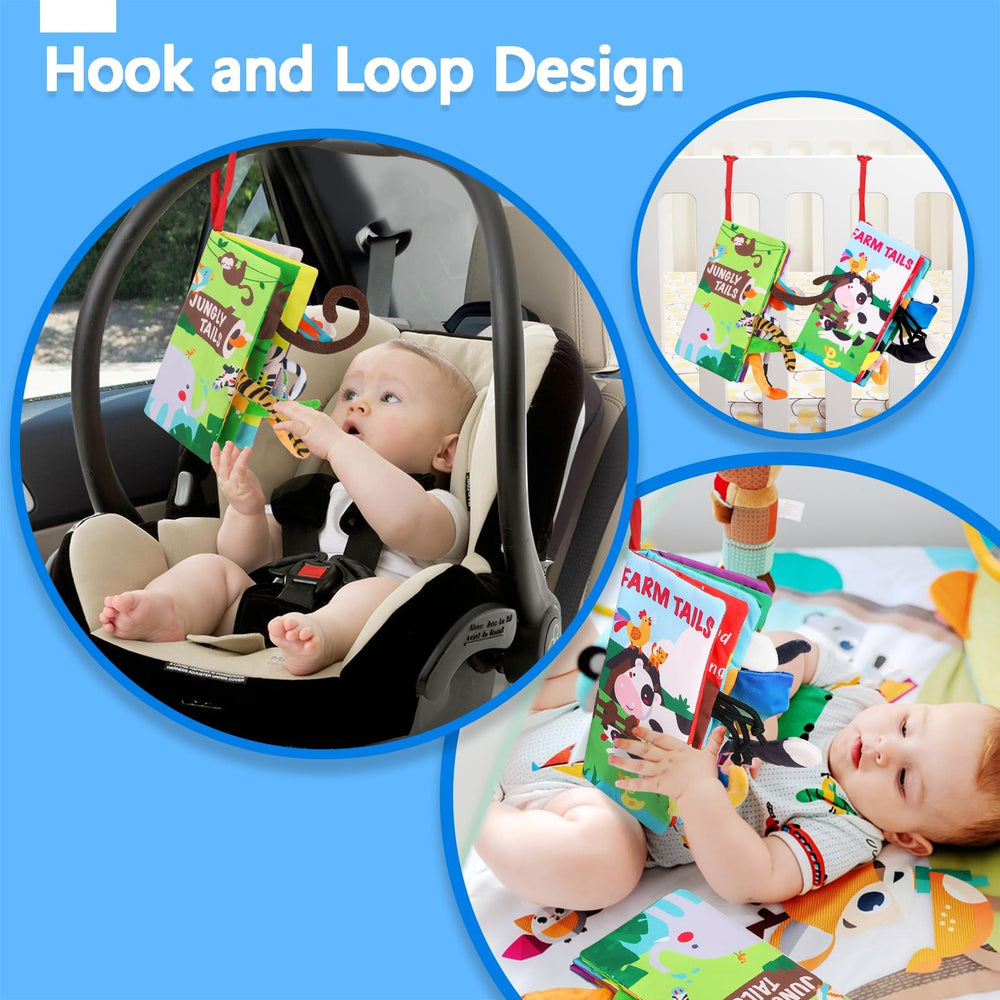 Beiens tummy time pages invite floor play and visual tracking