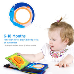 Beiens crinkle pages encourage tactile exploration and interactive play.