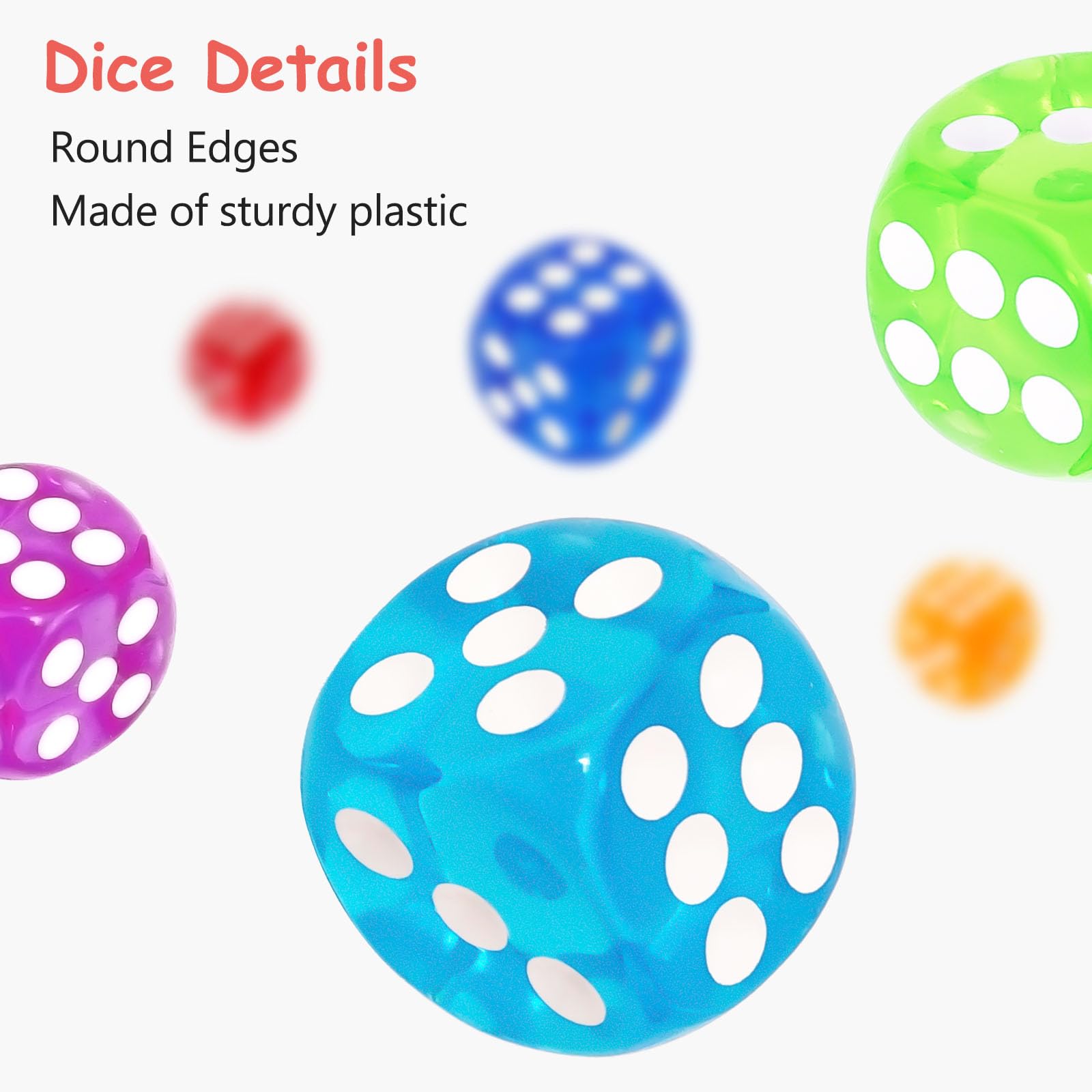 Beieverluck dice storage container keeps 300 dice organized.