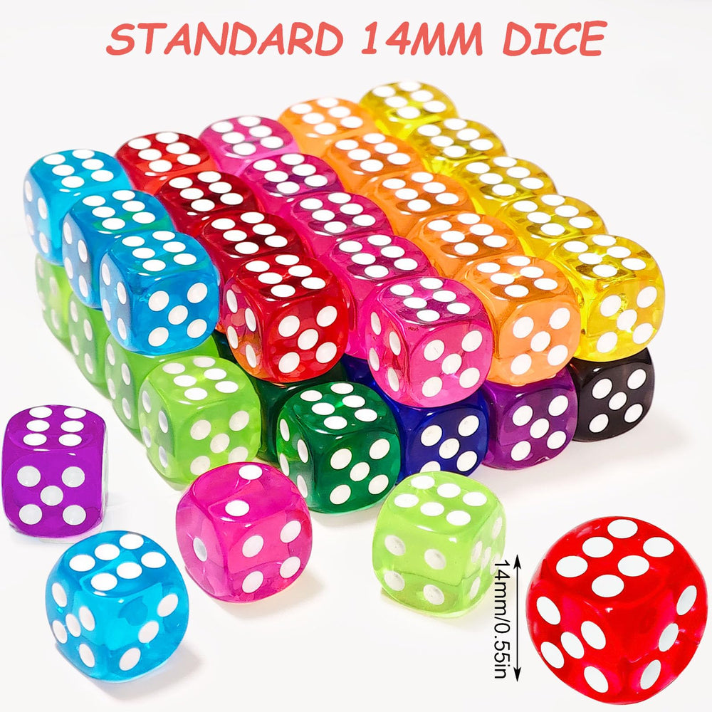 Beieverluck multicolor dice ideal for classroom activities and games.