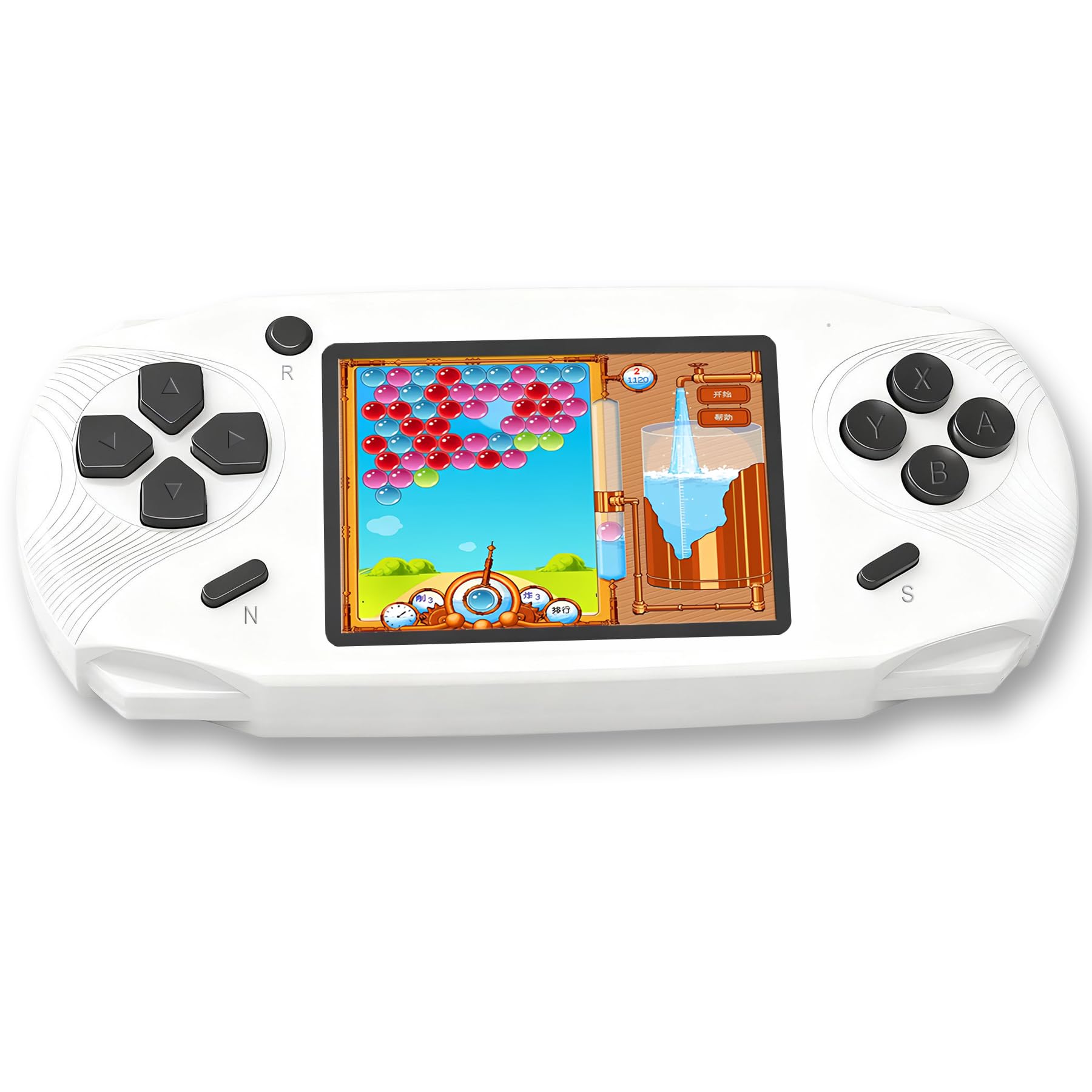 Beijue 16 Bit handheld console front view for portable, kid-friendly play.