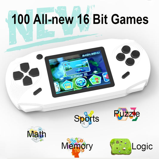 Beijue handheld console side view shows compact design ideal for travel.