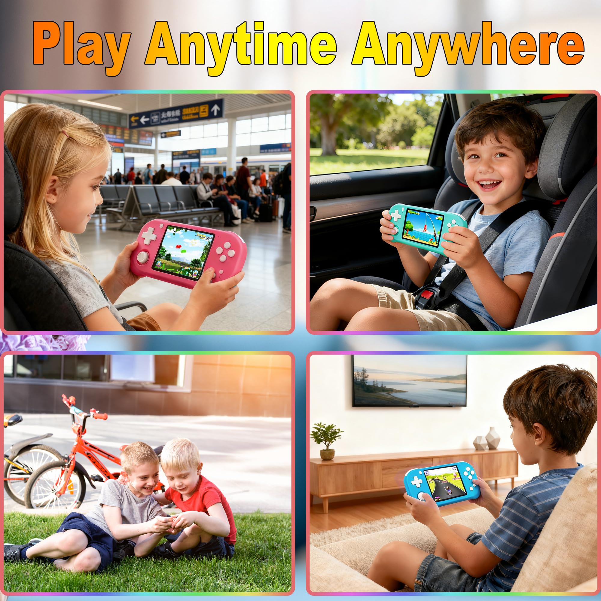 Beijue Bay Blue handheld game portable size fits backpacks on the go.