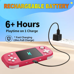 Beijue handheld game compact size fits in a backpack for on-the-go fun