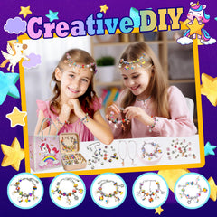 BEIKEETOO 72-pcs charms and beads for creative jewelry making.
