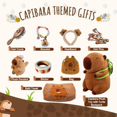 Beimenwai capybara plush keychain adds cheer to bags and outfits.