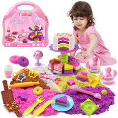 BEIREG Bakery Sensory Sand Kit 40-piece set for creative baking play and color exploration