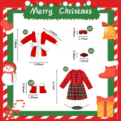 BEIREG plaid dress on elf doll for bright holiday styling and storytelling