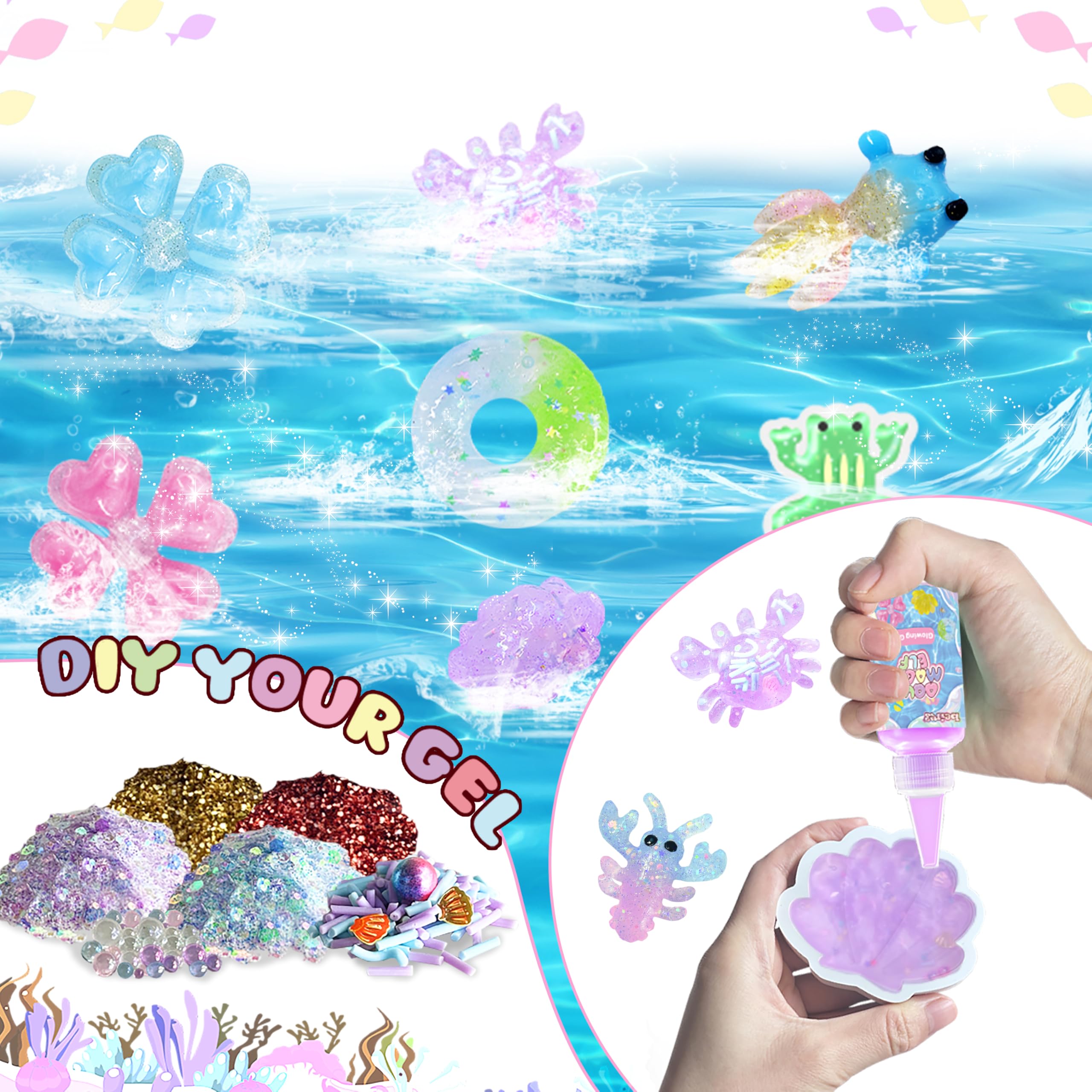 BEIREG Magic Squishy Elf Water Kit 18 molds enable varied shapes