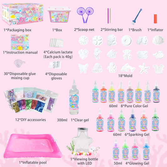 BEIREG Magic Squishy Elf Water Kit 19 colors palette for color recognition