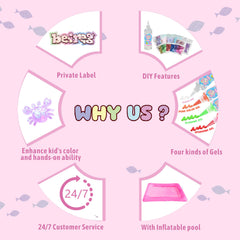 BEIREG Magic Squishy Elf Water Kit glitter gels add sparkle