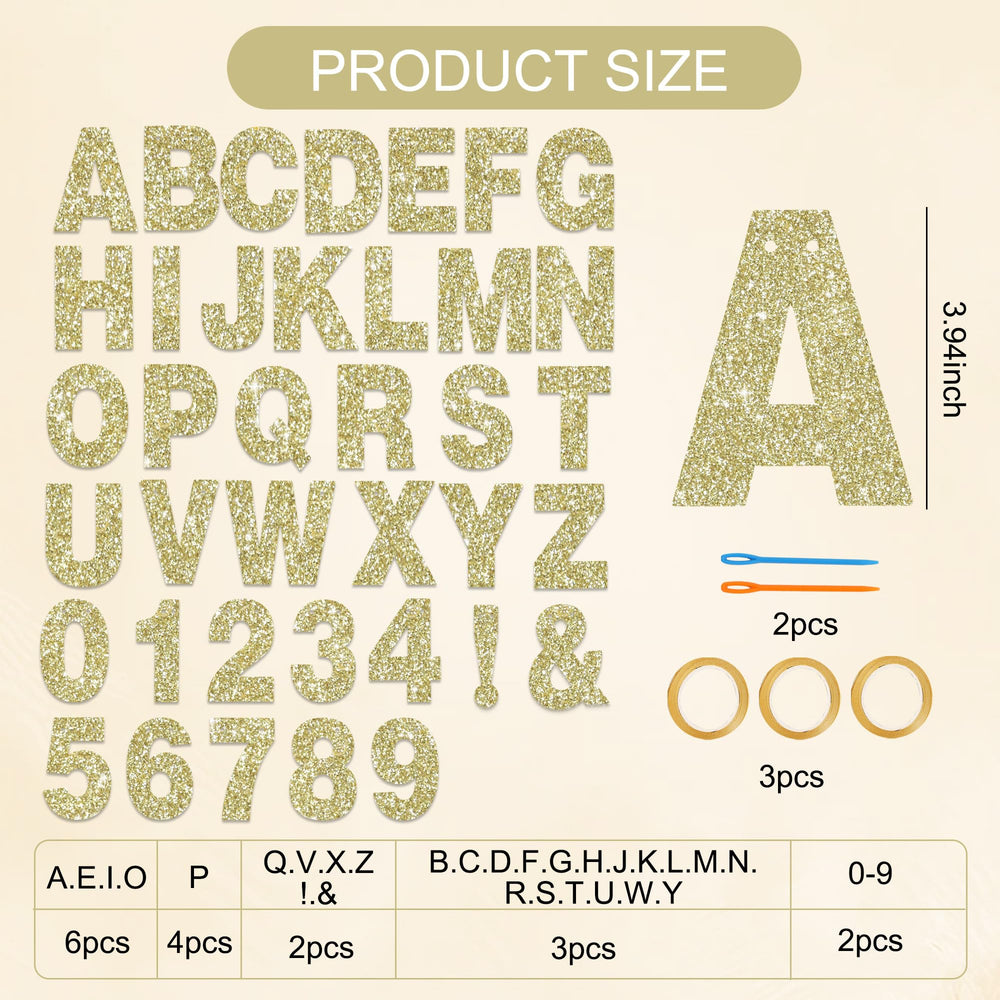 BEISHIDA glitter-paper-letters-display adds sparkling charm to celebrations.