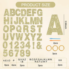 BEISHIDA glitter-paper-letters-display adds sparkling charm to celebrations.