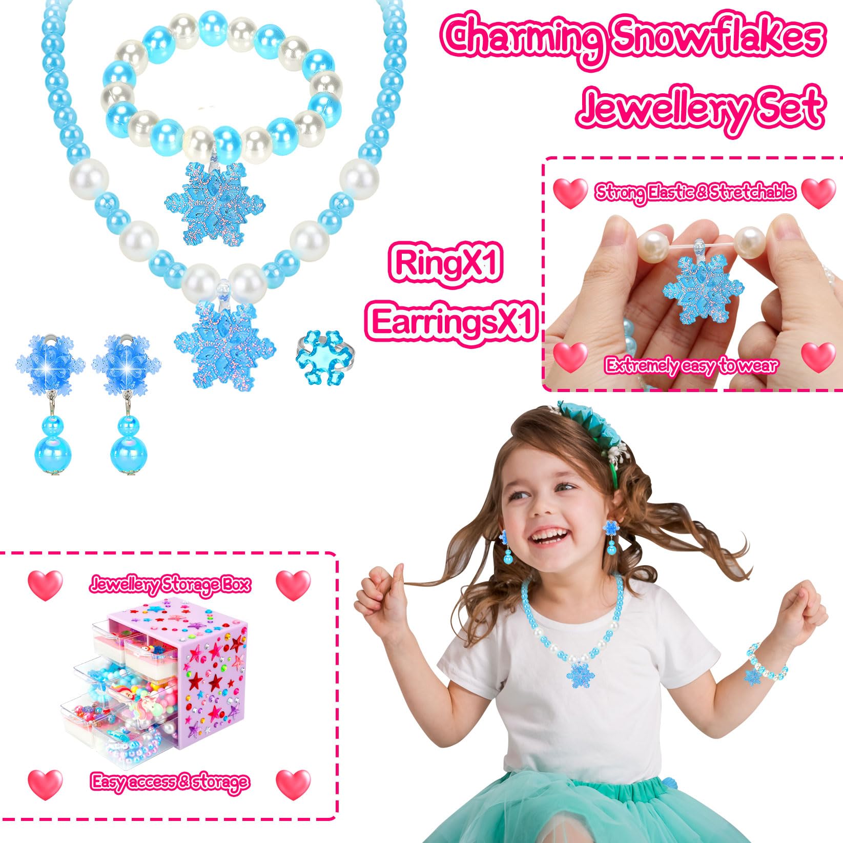 BEKALERZ play jewelry set bracelets for colorful party looks
