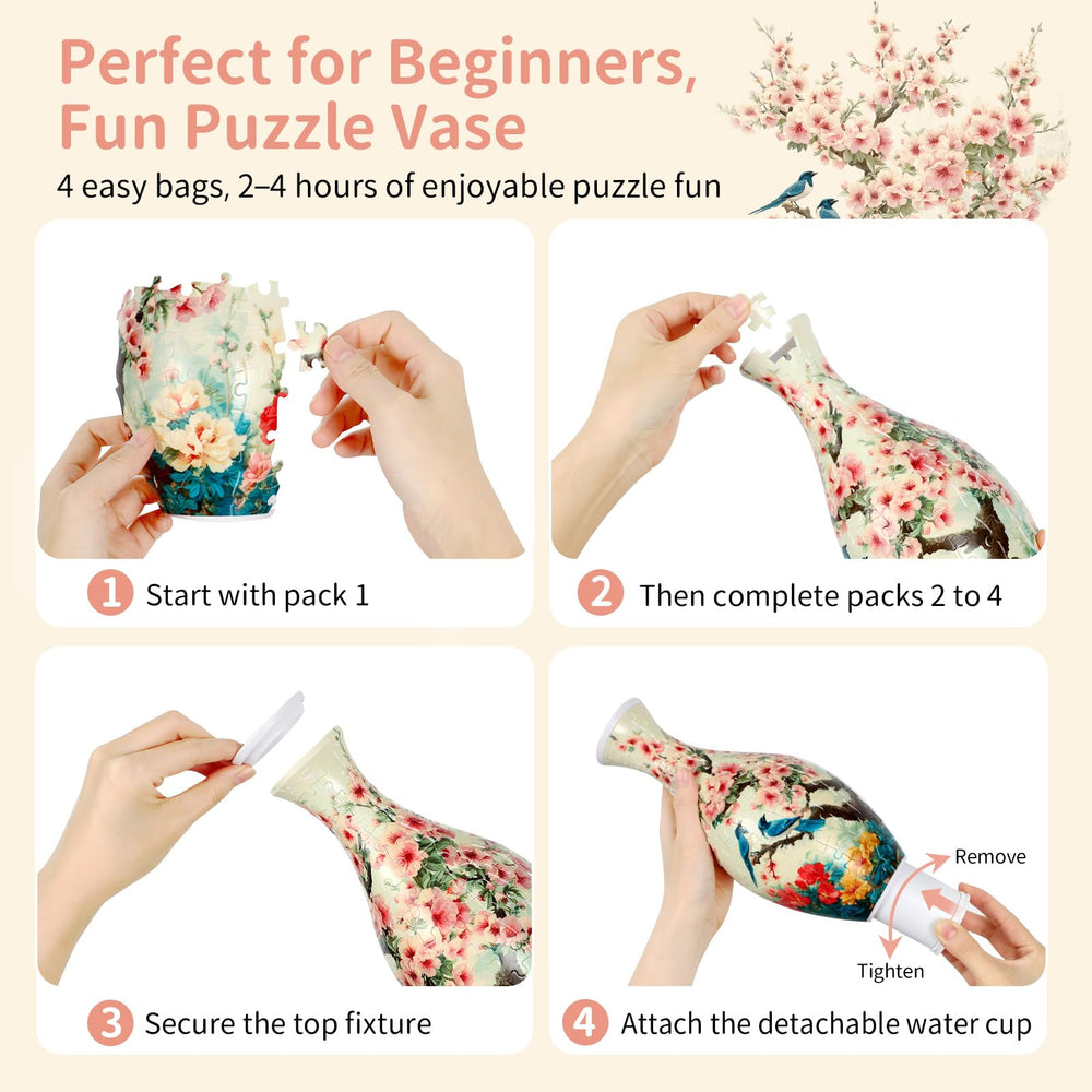 BELEEV 3D Puzzle Vase gift-ready packaging enhances gifting appeal
