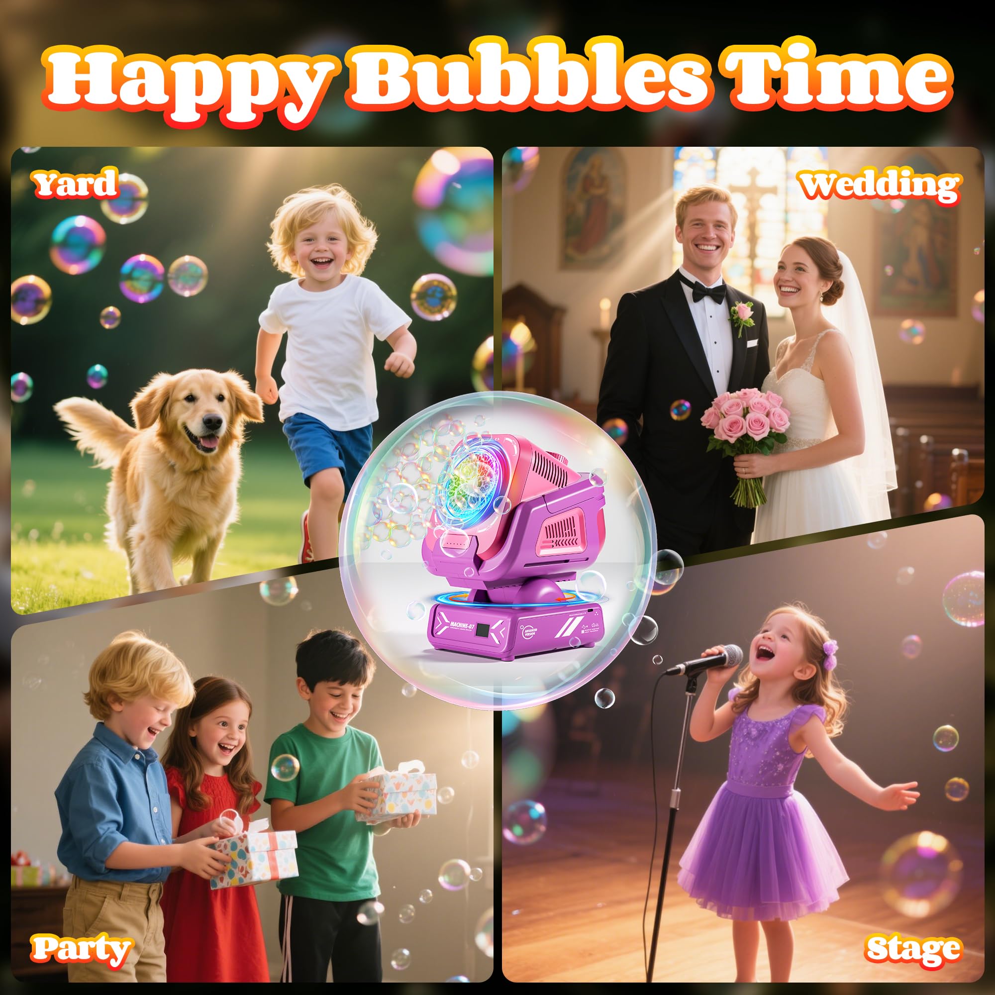 Belemar bubble machine liquid recovery minimizes spills and waste