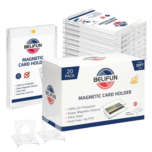 Belifun One Touch magnetic card holder with easy access for quick card retrieval
