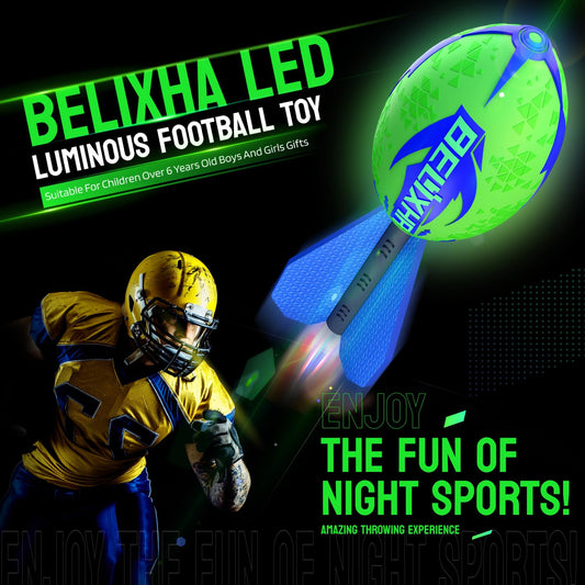 Belixha motion-activated football lights instantly on throw or catch