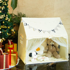 Bella's Friends play mat provides a soft, cozy base for seats and crafts.