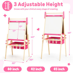 Belleur adjustable-height easel growing with your child