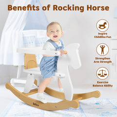 Belleur rocking horse in indoor playroom setting for daily exploration
