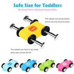 Belleur wooden ramps promote balance and fine motor skills.