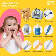 BELLOCHIDDO Vet Kit electric puppy walks and barks for lifelike play