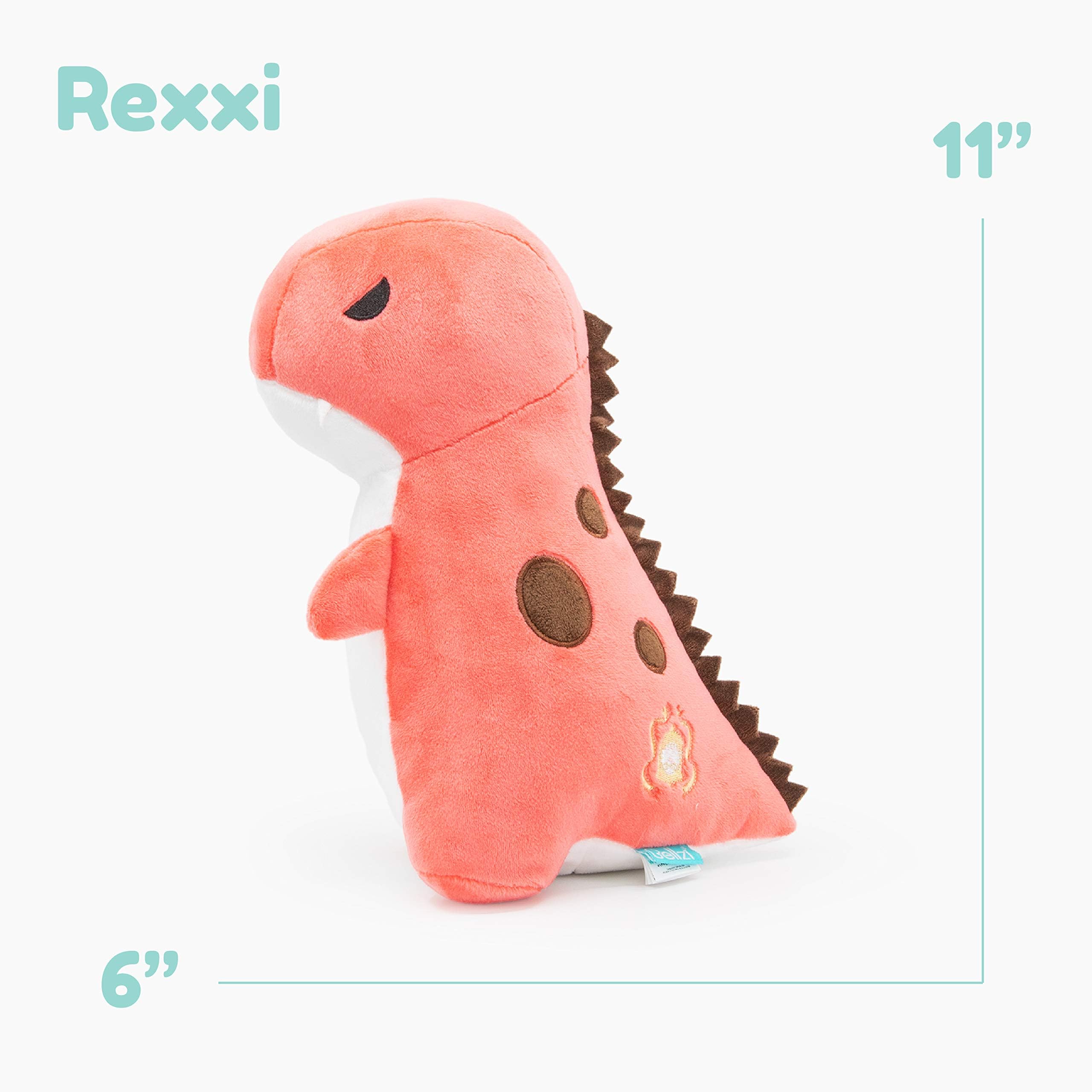 Rexxi pink dinosaur plush with ultra soft coat for cozy snuggles