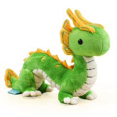 Bellzi Long-Yi serpent dragon plush front view for cozy cuddles.